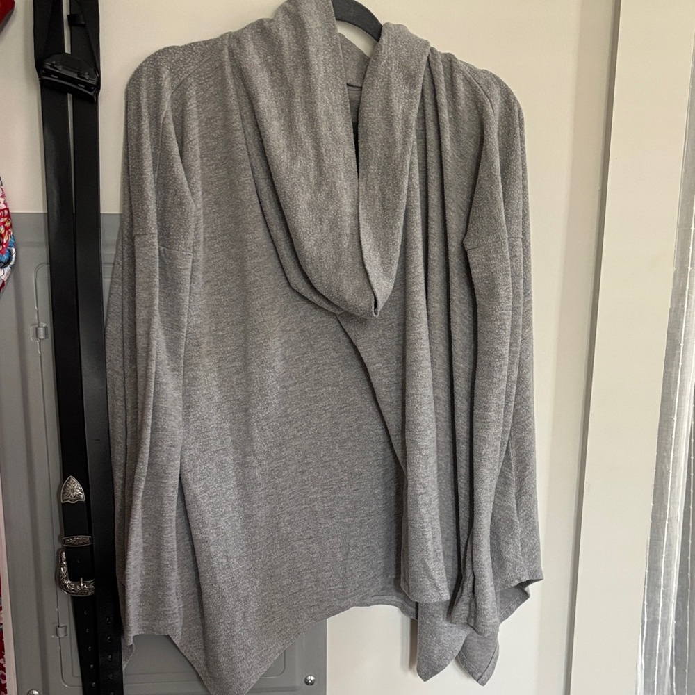 Silence + Noise Heather Gray Women's Poncho